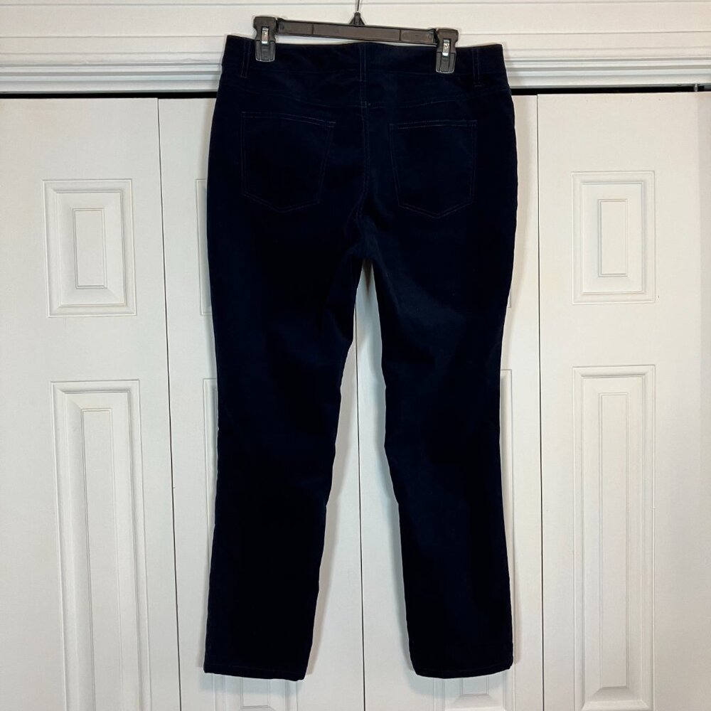 Talbots Navy Velvet Jeans Size 10P Curvy - Picture 4 of 4
